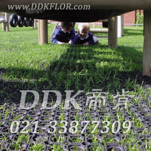 室外活動區(qū)域_草坪地保護(hù)_黑色樣板圖片，帝肯(DDK)_400_222效果圖，草坪保護(hù)墊,幼兒園戶外地墊,幼兒園戶外地板,幼兒園室外地膠,幼兒園室外地墊,幼兒園地面防滑墊,帶孔防滑墊,戶外網(wǎng)狀橡膠墊,戶外地毯,室外地毯
